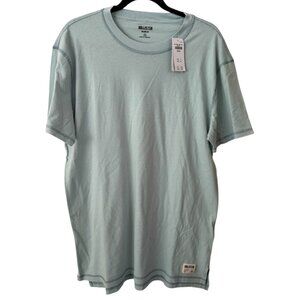 NWT Men's Lt Blue Hollister Relaxed Fit 100% Cotton T-Shirt Regular Fit- Medium